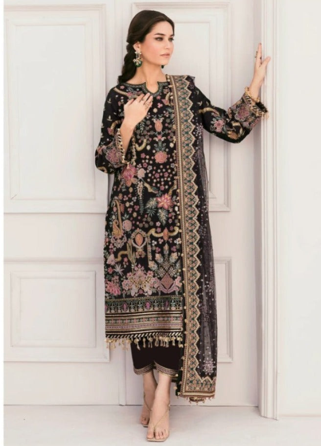 Stitched Party Wear 3-Piece Set