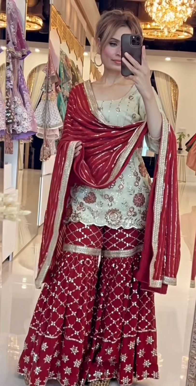 Sparkle Sharara Set