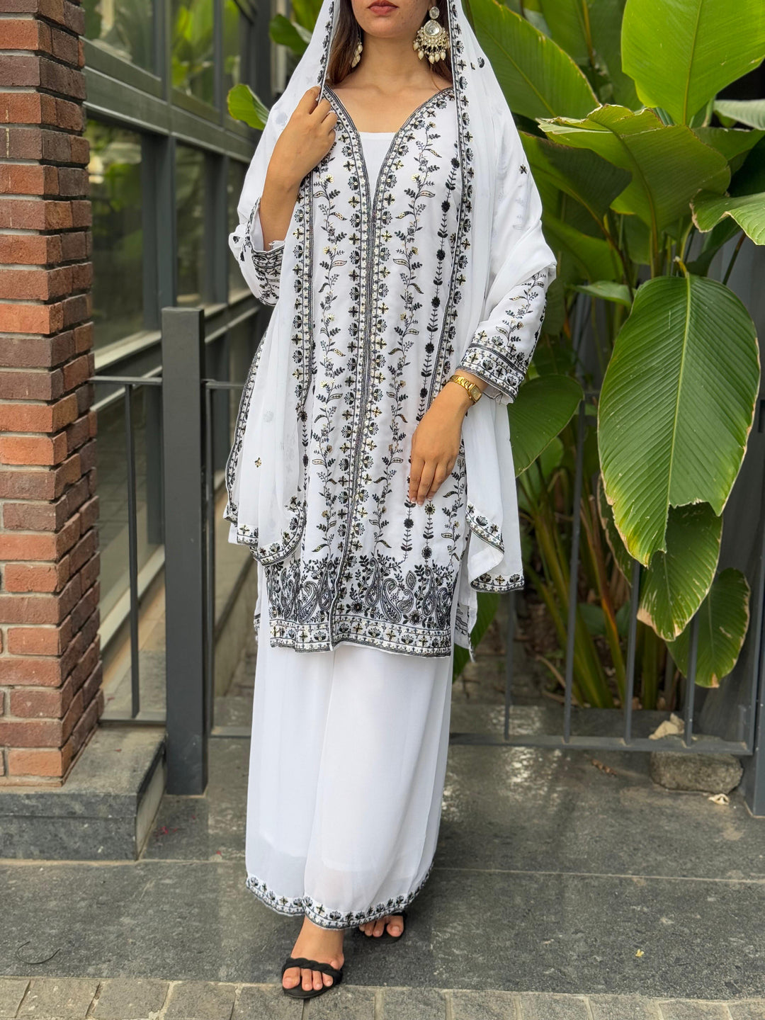Festival Glow Georgette Ensemble