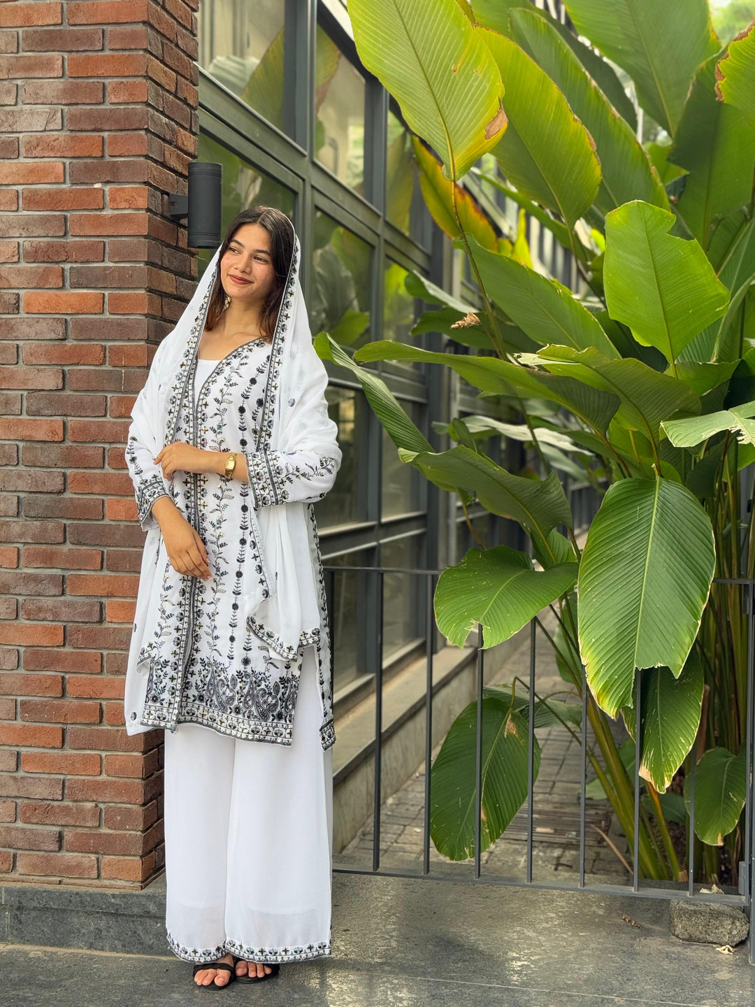 Festival Glow Georgette Ensemble