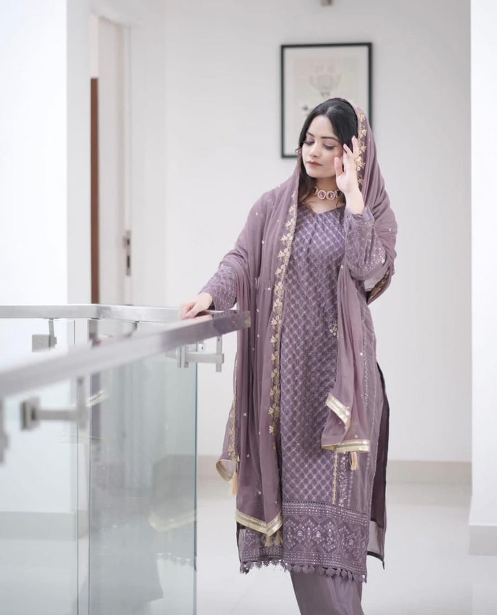 Georgette Grace Set – Embroidered Edition