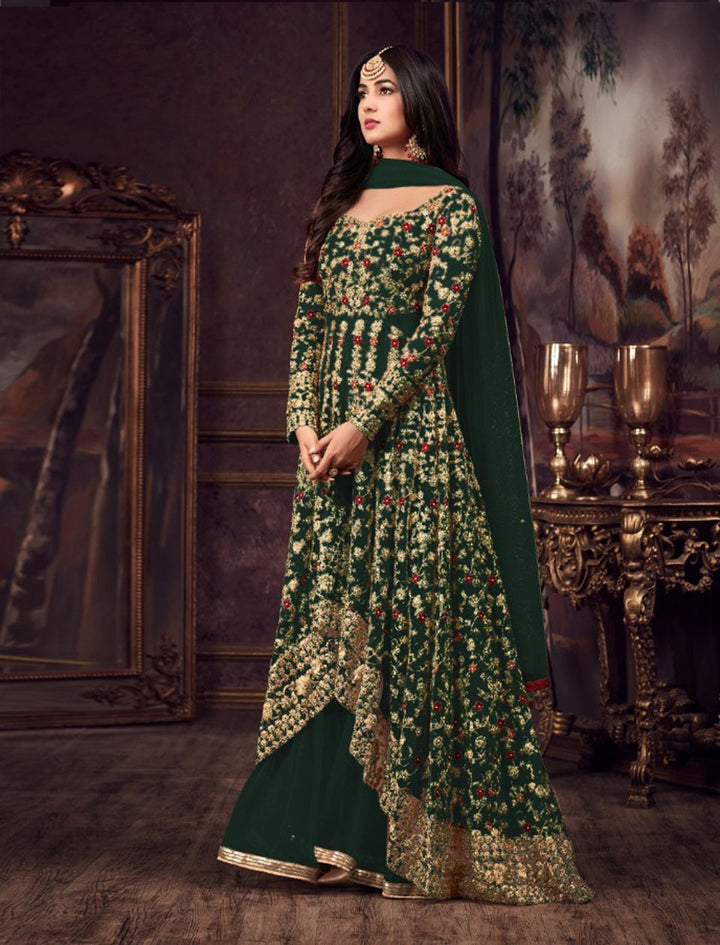 Luxury Net Embroidered Ensemble