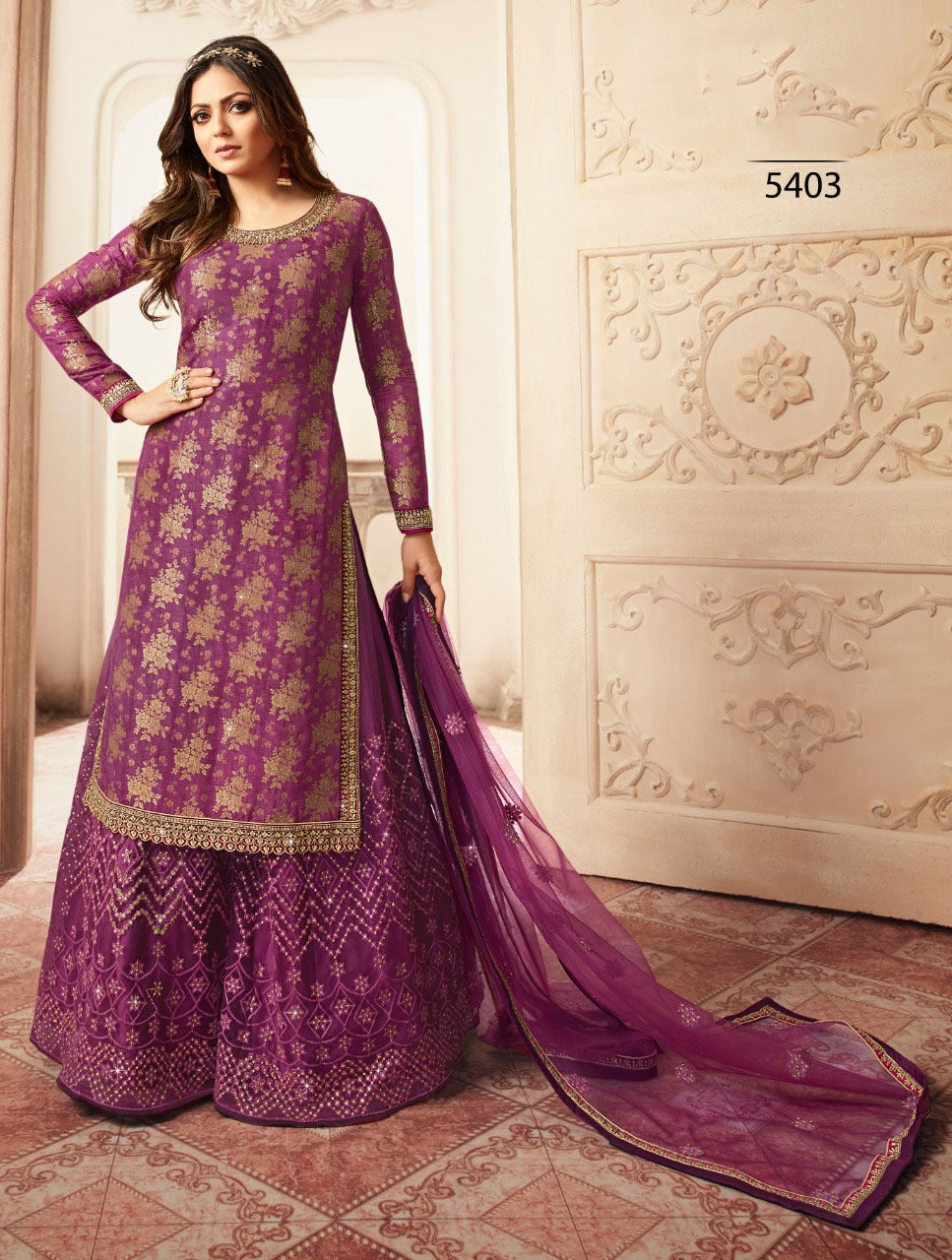 Jacquard Sparkle Set – Plazo Style Edition