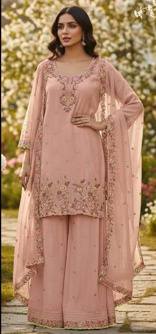 Heavy Chiffon 3-Piece Suit