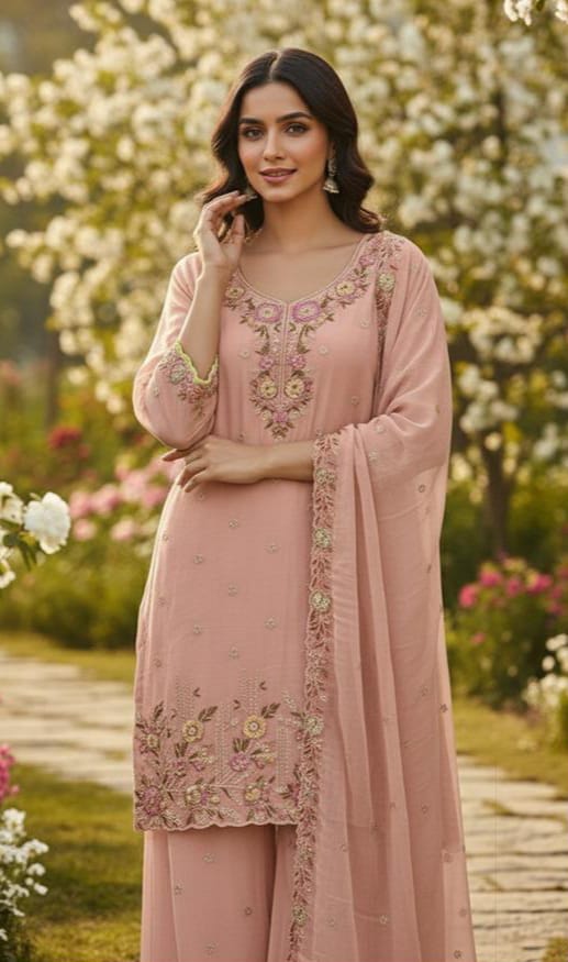 Heavy Chiffon 3-Piece Suit