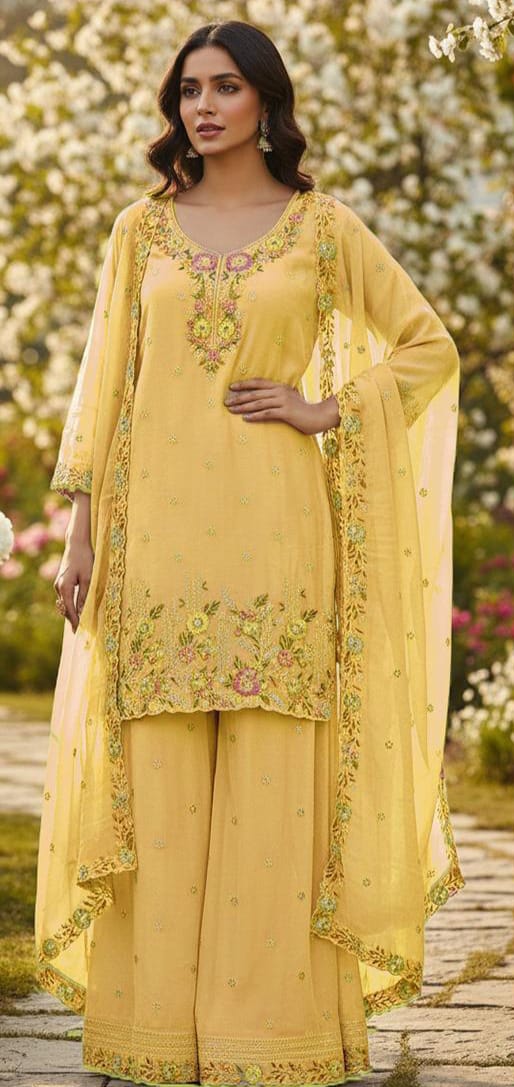 Heavy Chiffon 3-Piece Suit