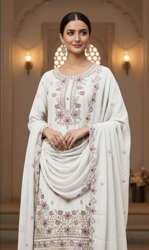 Heavy Chiffon Palazzo Suit Set