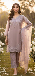 Crystal Viscous Top with Dupatta Set
