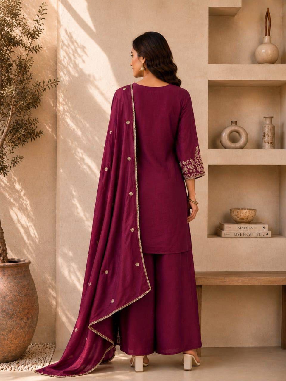 Premium RANGOLI CRUSH with Heavy Embroidery