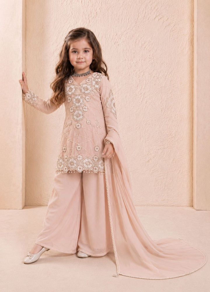 Party Wear Look Top Palazzo & Dupatta Set for Kids
