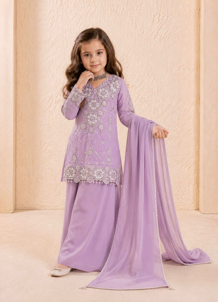 Party Wear Look Top Palazzo & Dupatta Set for Kids