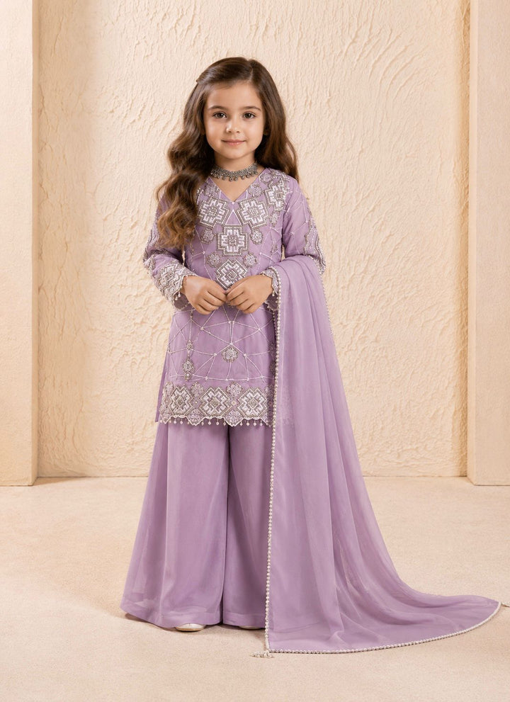 Party Wear Look Top Palazzo & Dupatta Set for Kids