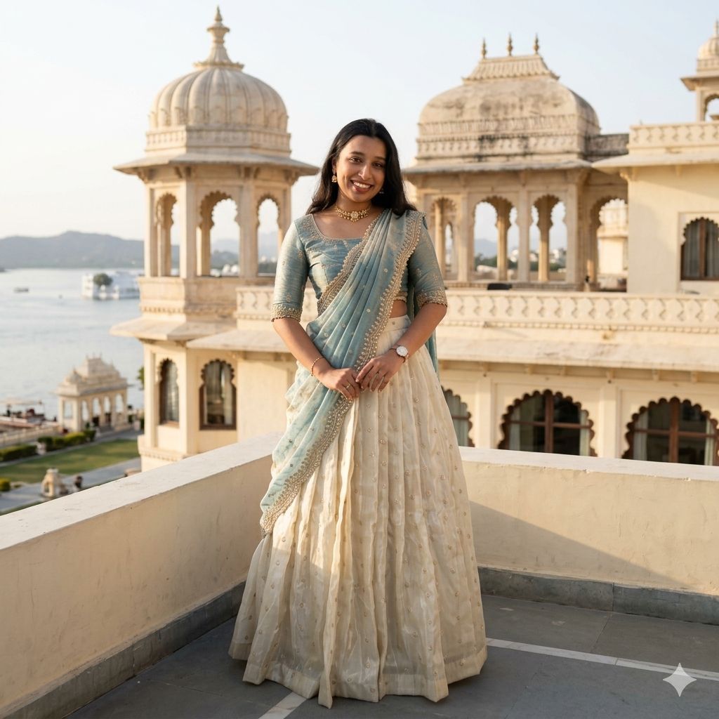 Silk Half Saree lehenga Choli