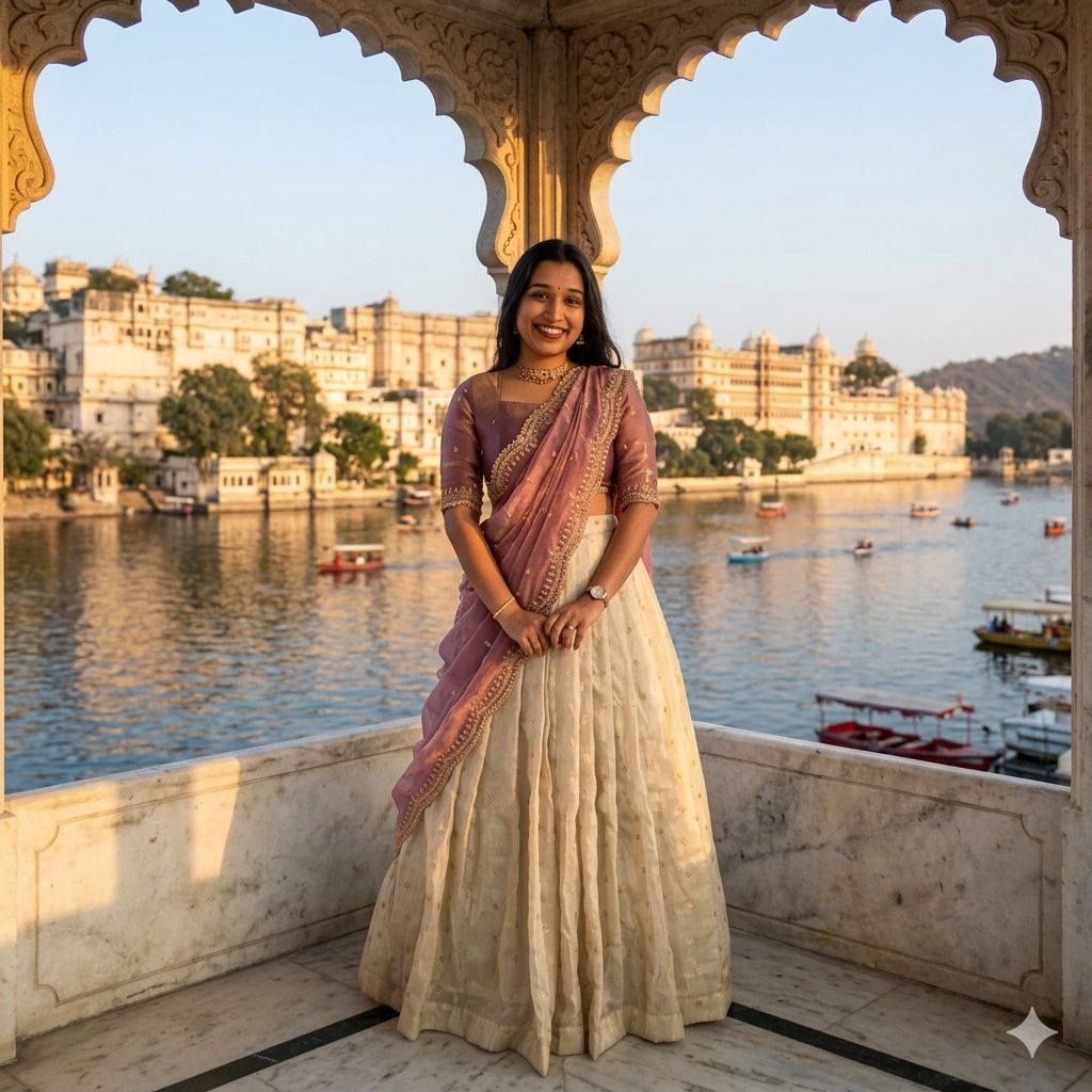 Silk Half Saree lehenga Choli