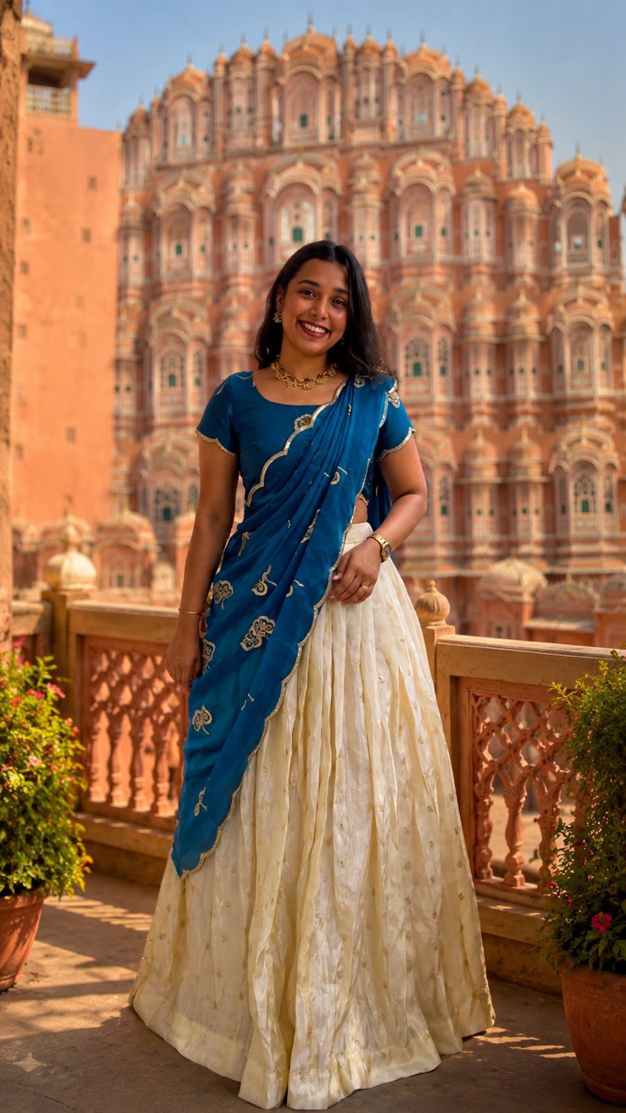 Silk Half Saree lehenga Choli
