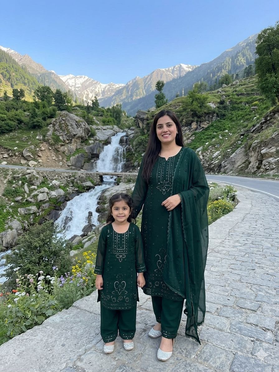 Mother Daughter Twinning – TOP, PLAZZO & DUPPATA