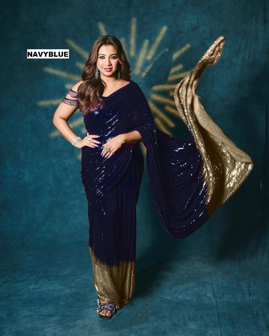 Georgette Cutwork Lace Border Saree