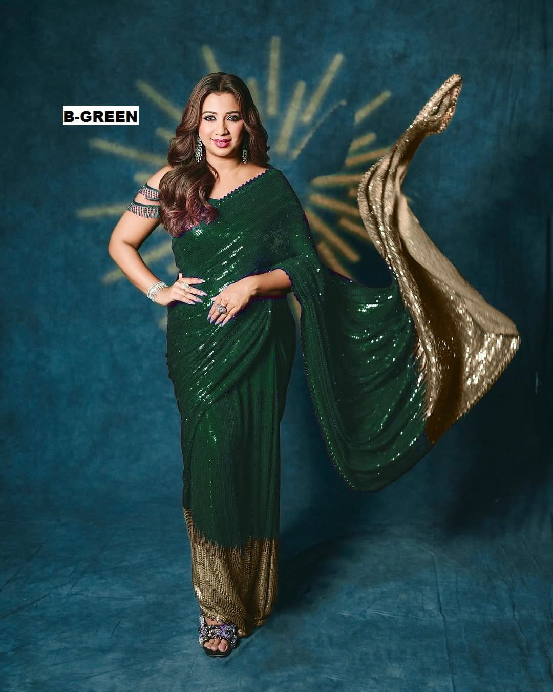 Georgette Cutwork Lace Border Saree