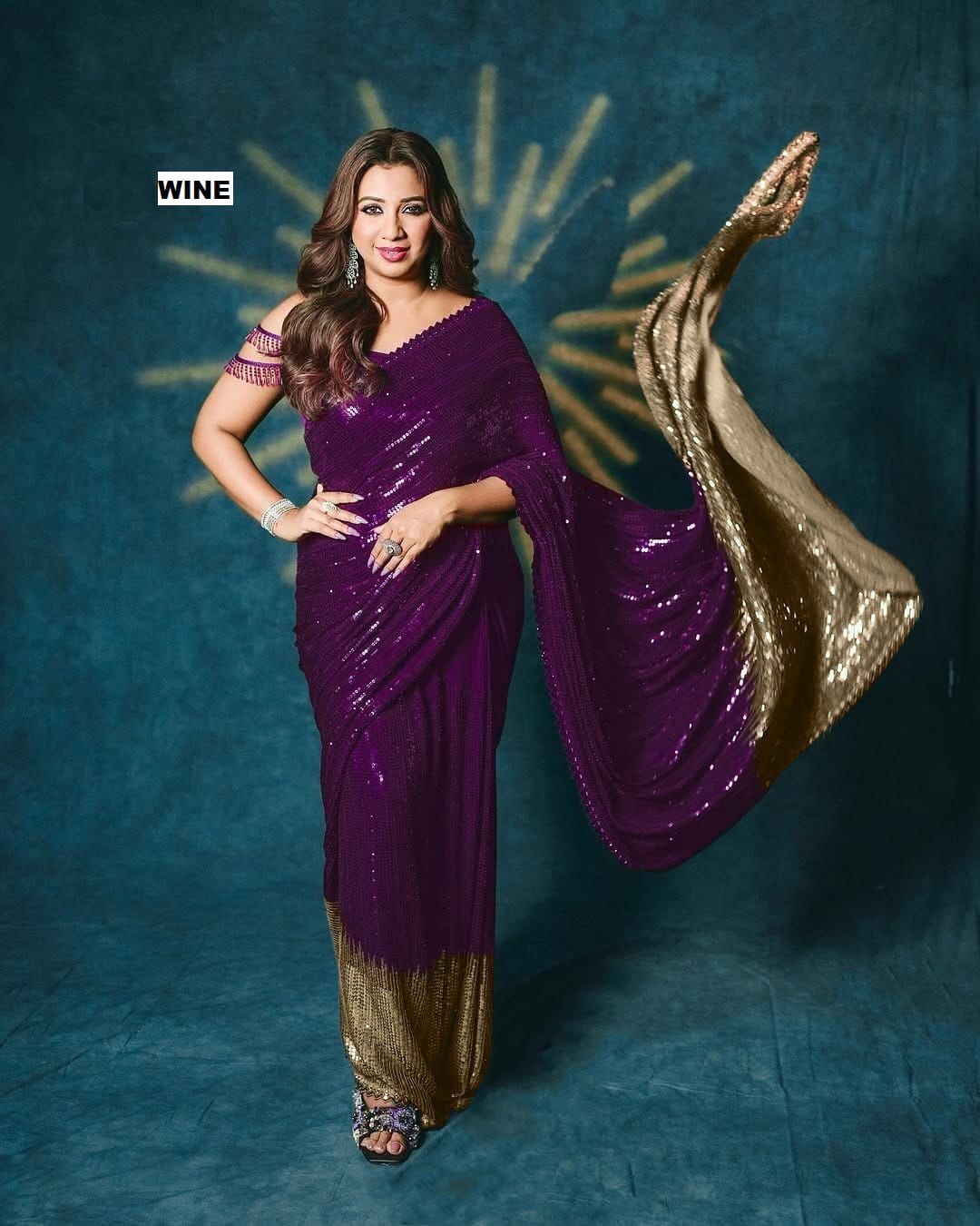 Georgette Cutwork Lace Border Saree