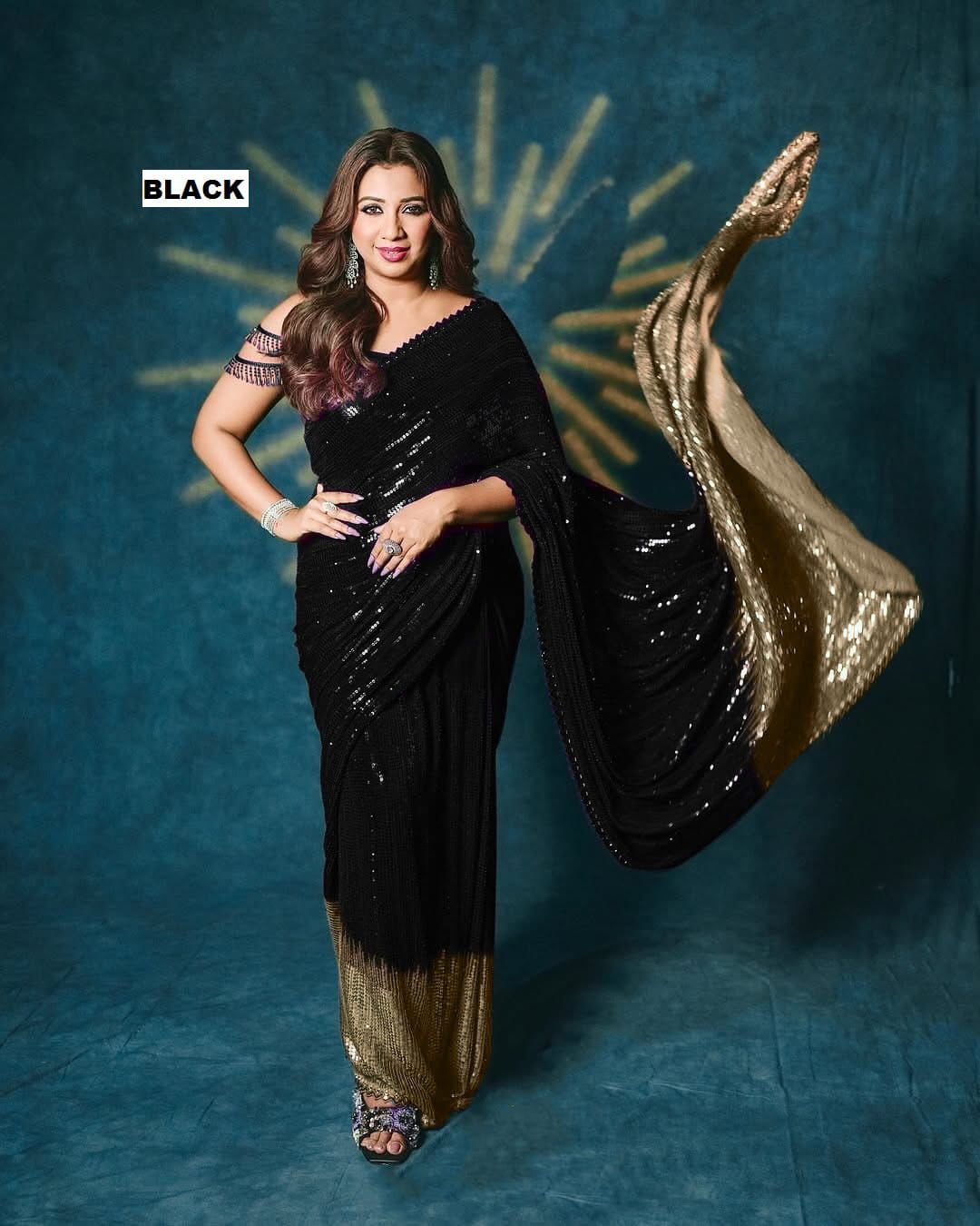 Georgette Cutwork Lace Border Saree