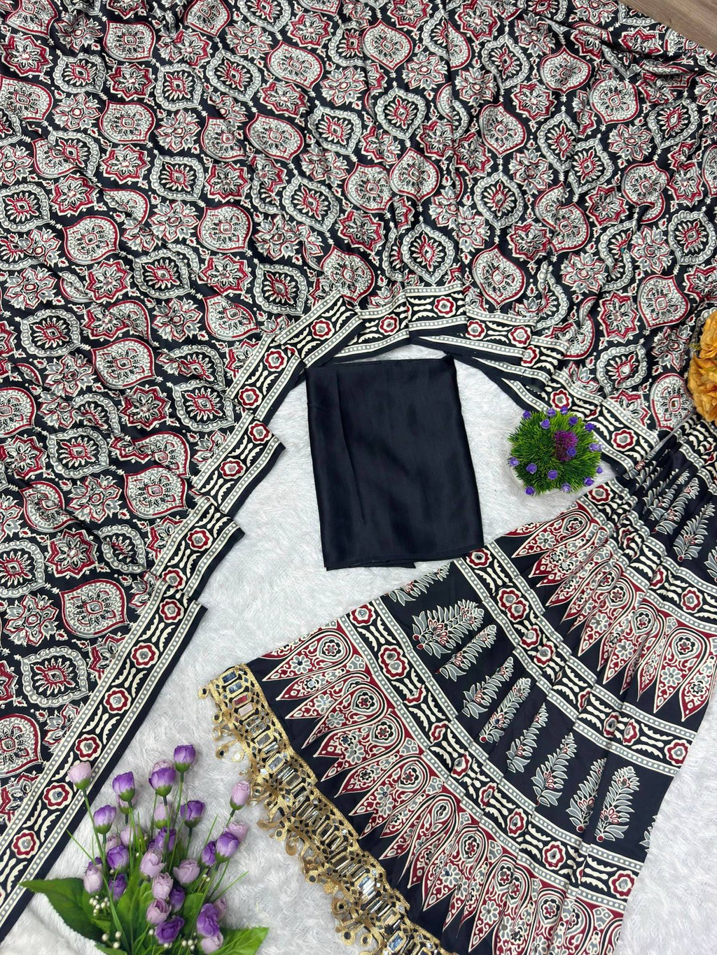 Pure Arjakh Sartin Silk saree