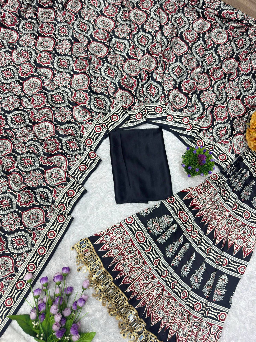 Pure Arjakh Sartin Silk saree