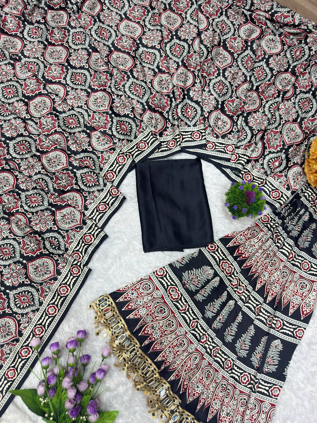 Pure Arjakh Sartin Silk saree