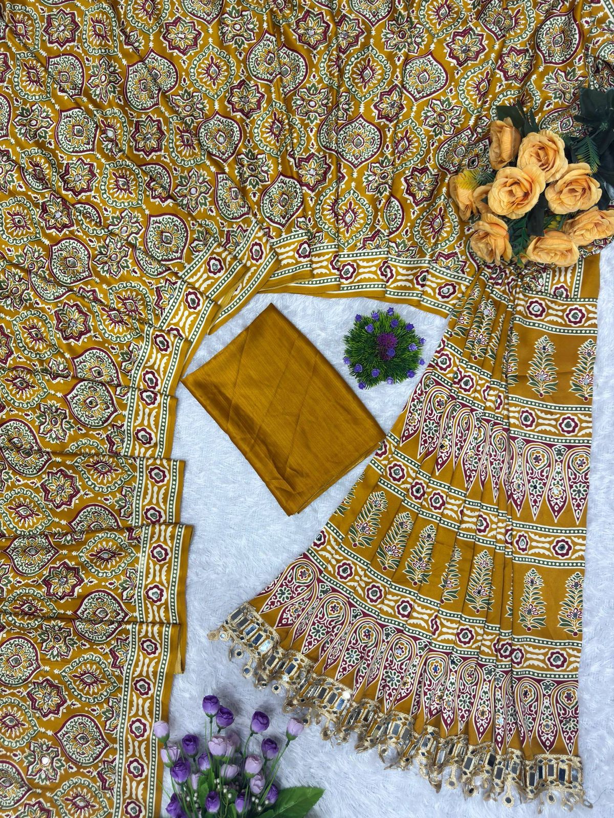 Pure Arjakh Sartin Silk saree