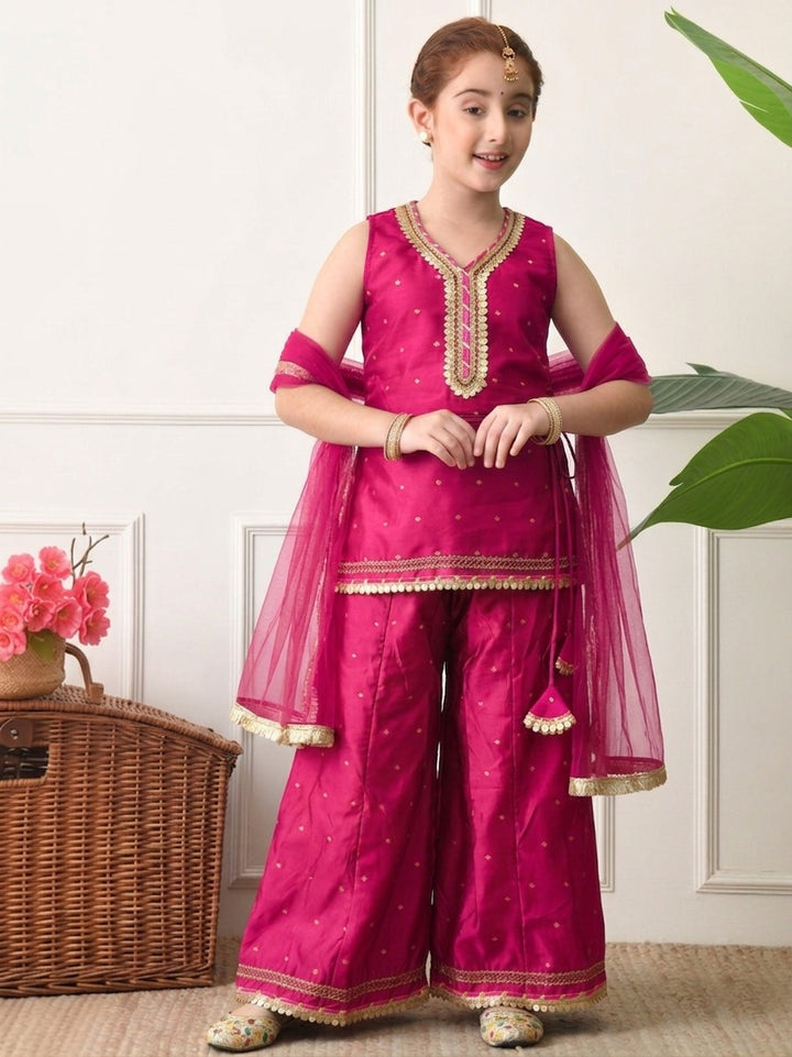 Girl's Ethnic Top, Sharara with Dupatta