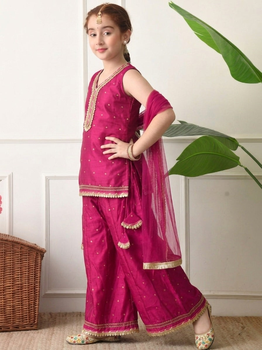 Girl's Ethnic Top, Sharara with Dupatta