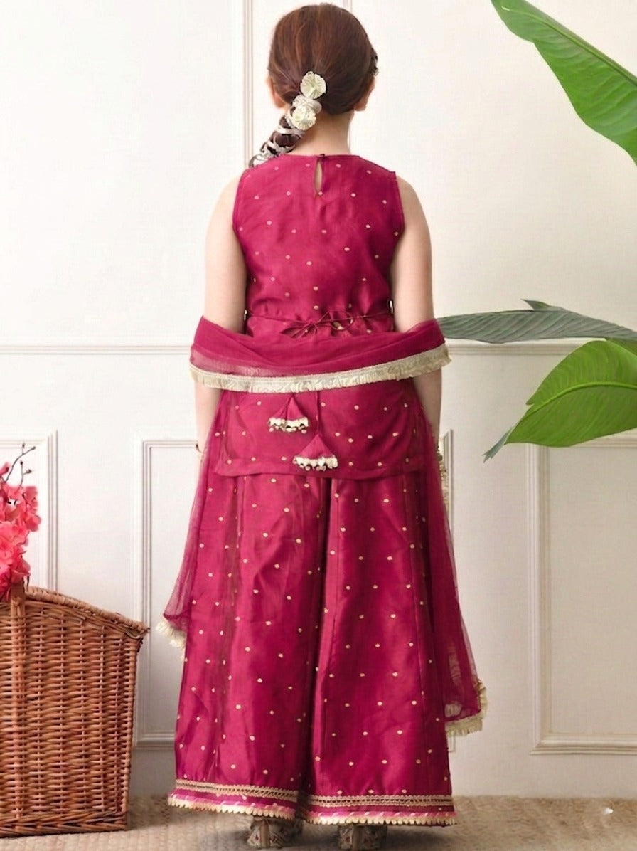 Girl's Ethnic Top, Sharara with Dupatta