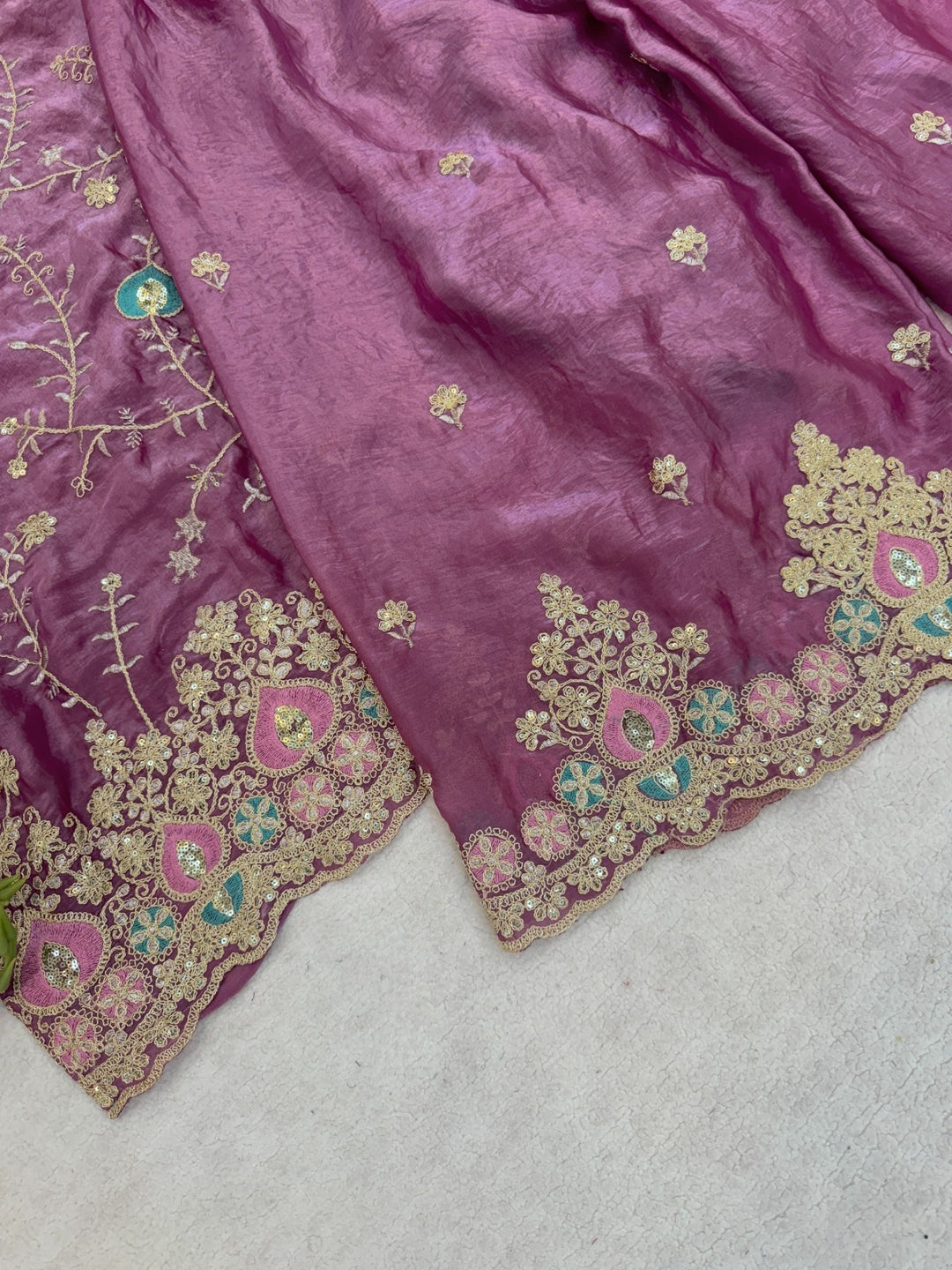 Ethnic Wear - Fendy Silk, Coding Sequence & Thread work with Dupatta