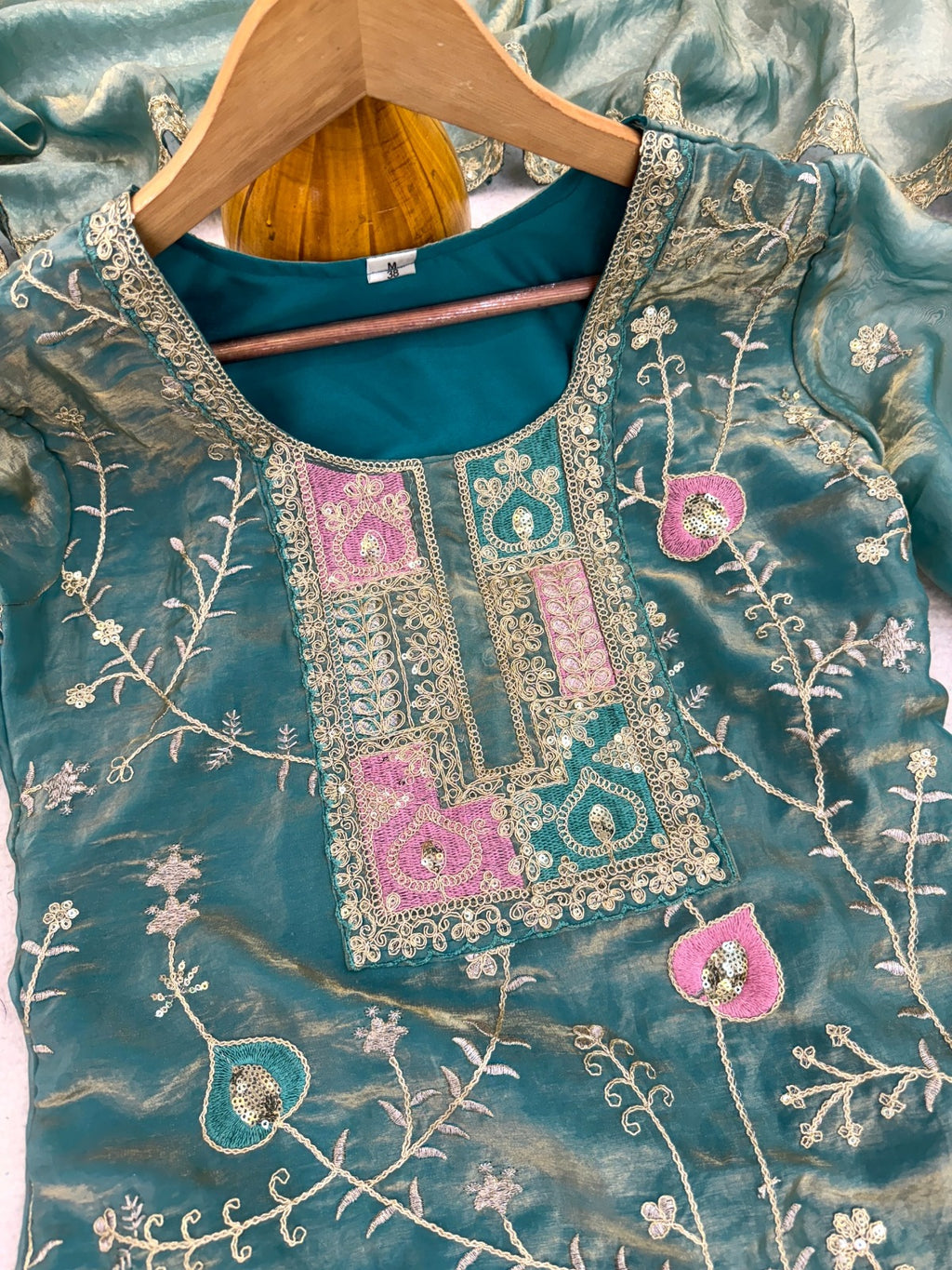 Ethnic Wear - Fendy Silk, Coding Sequence & Thread work with Dupatta