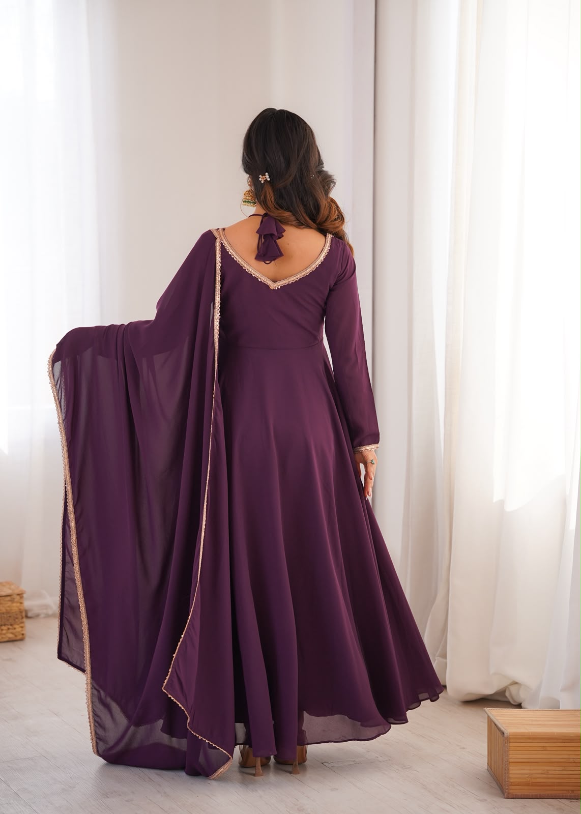 Heavy Pure Faux Blooming Georgette 3 Piece Suit (1049)