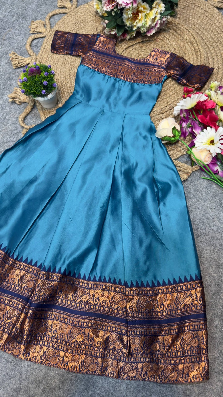 SOFT LICHI gown dupatta