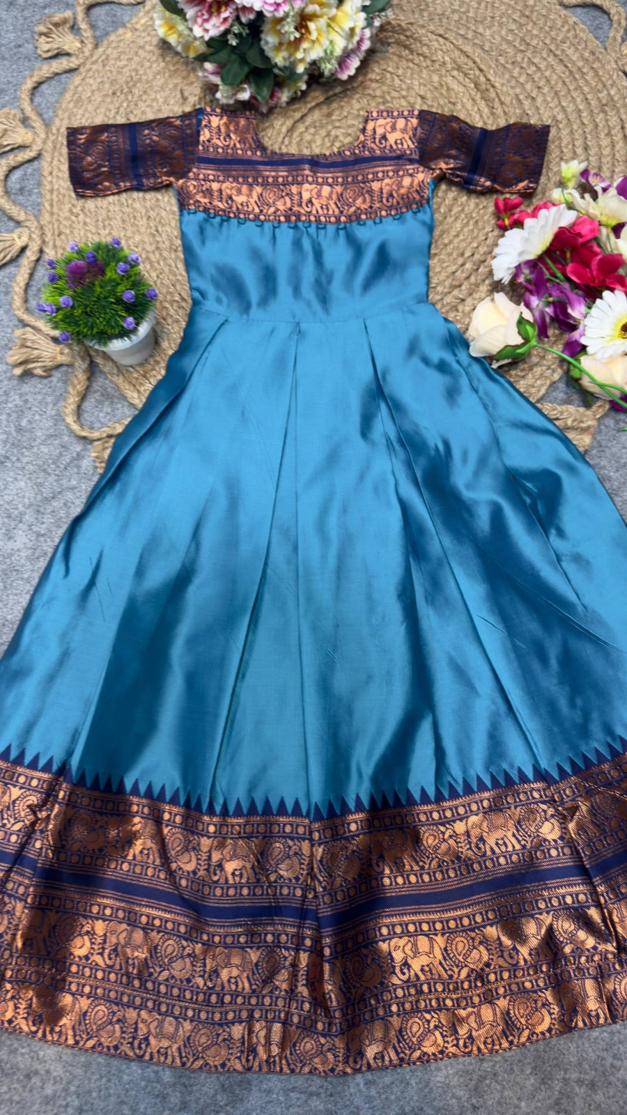 SOFT LICHI gown dupatta