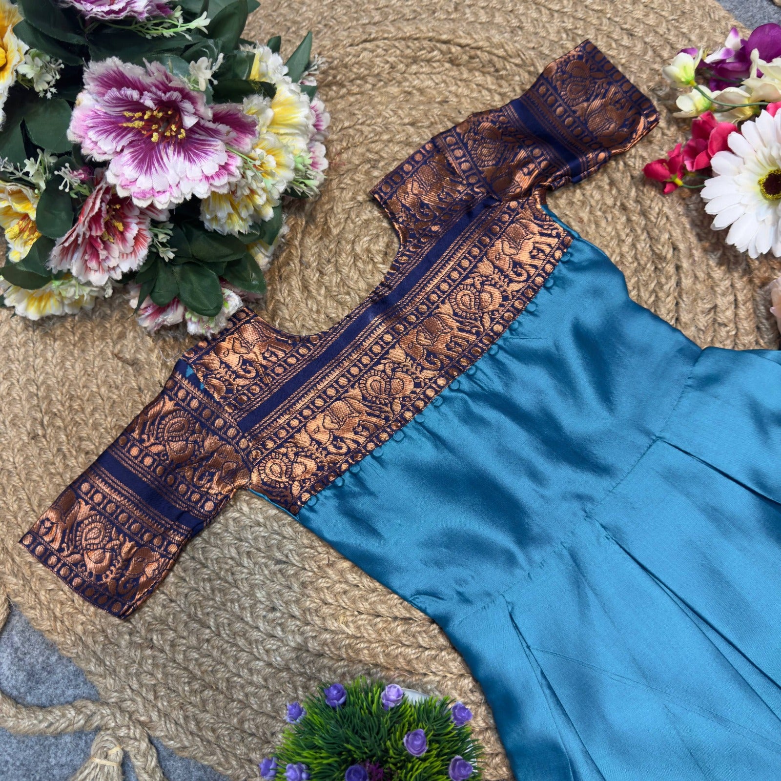 SOFT LICHI gown dupatta