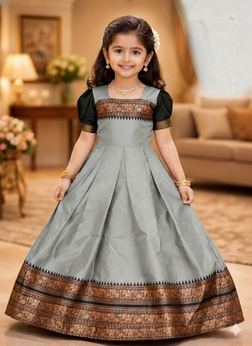 SOFT LICHI gown dupatta