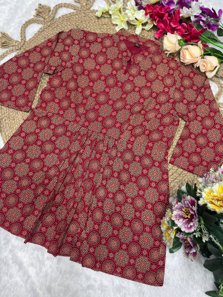 Ajrak Print Short Kurti