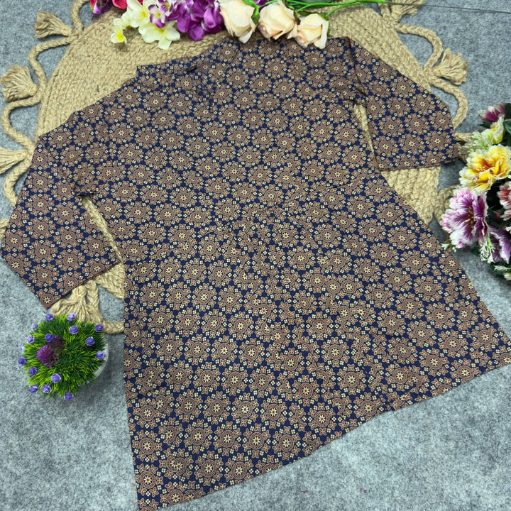 Ajrak Print Short Kurti