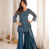 Silk Embroidered 3 Piece Suit (1053)