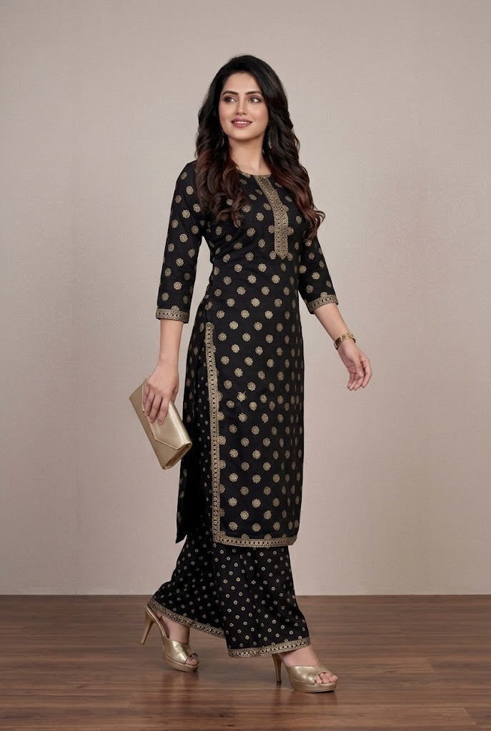 Premium Collection Plazzo Rayon 2PCS  Suit For Women 002