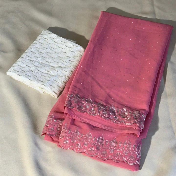 Designer Party Wear Saree Fabrics Georgette Saree
