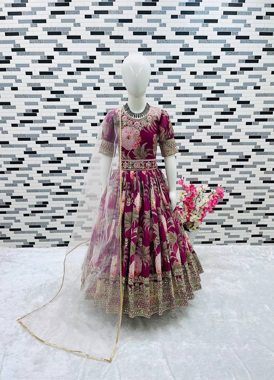 2 Piece Heavy Fox Georgette Gown With Dupatta