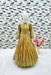 Heavy Chinon Silk Gown With Dupatta