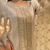 Fancy Roman Silk Sequin Embroidered Cotton Work Suit
