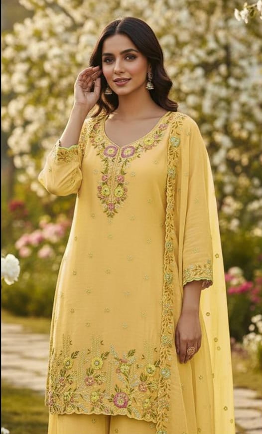 Heavy Chiffon 3-Piece Suit