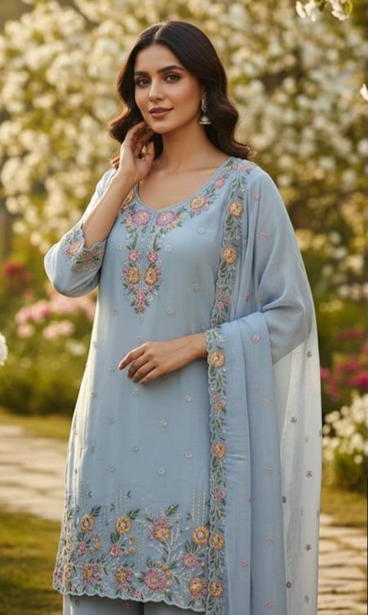 Heavy Chiffon 3-Piece Suit