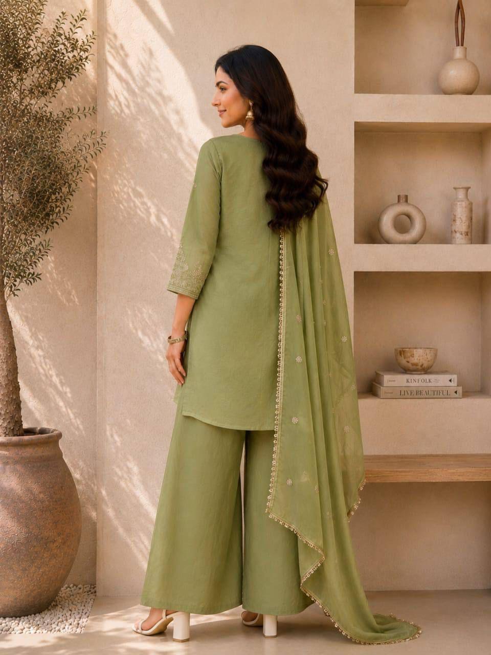 Premium RANGOLI CRUSH with Heavy Embroidery