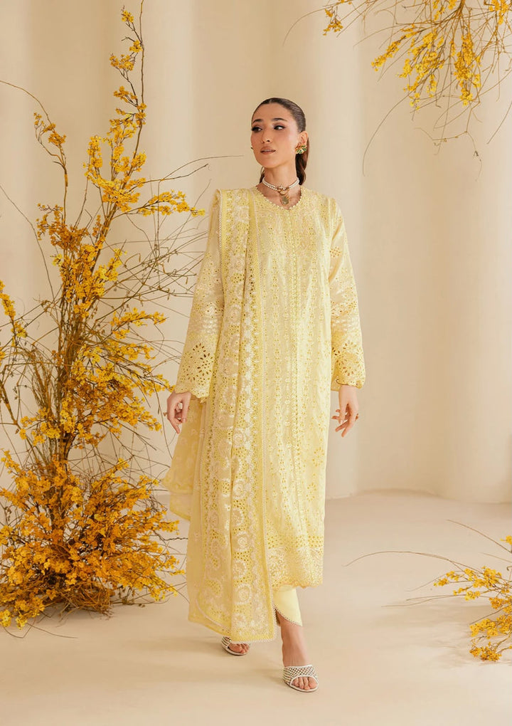 3 Piece Lawn Suit With Monal Dupatta | Ready To Wear